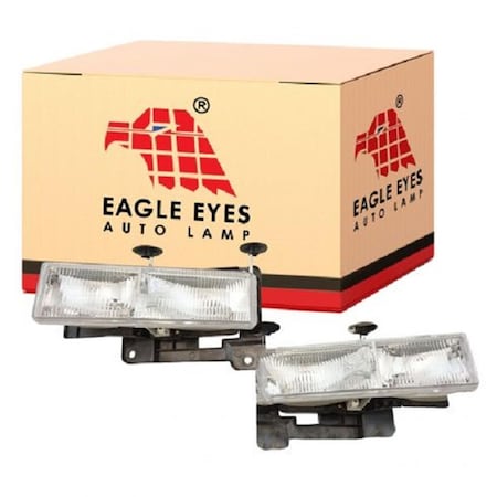 Disfrute Headlamp Set for 1992-2000 Chevrolet Blazer & 1992-2000 Chevrolet Yukon DI3639882